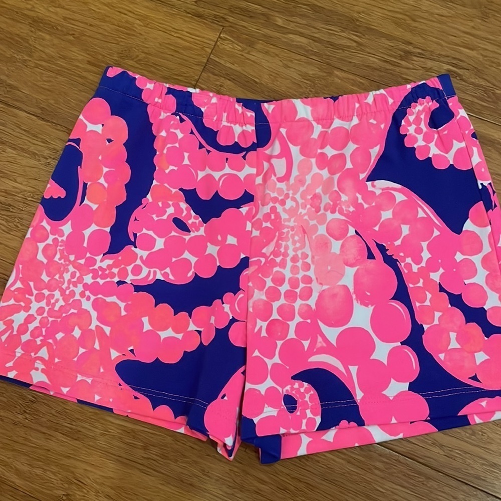 Lilly Pulitzer mini Donna legging set Ikat Blue Mocean Engineered Kids M&L NWT - Picture 9 of 15